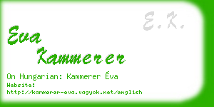 eva kammerer business card